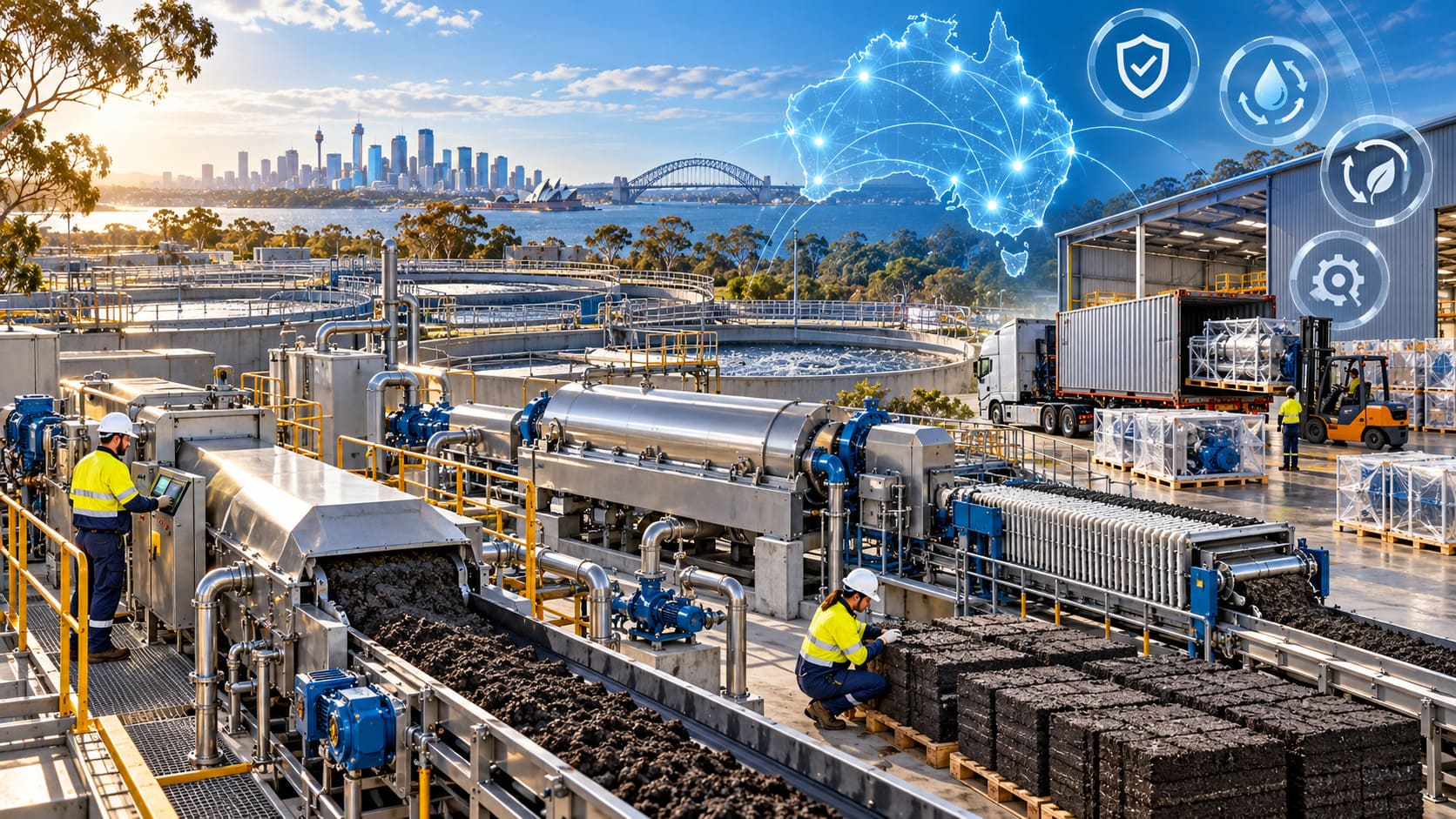 Becoming an Australian Distributor for Sludge Dewatering Equipment: EESS, Waste Levies and the Responsible Supplier Advantage